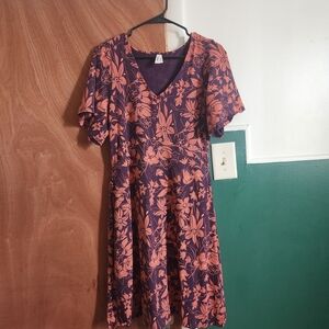 Floral V-Neck Dress